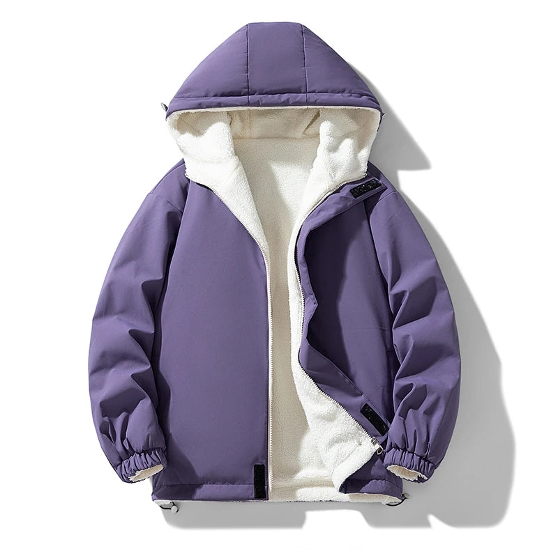 KLARRAA Men’s Hooded Winter Jacket – Thick Warm Casual Outerwear for Autumn & Winter