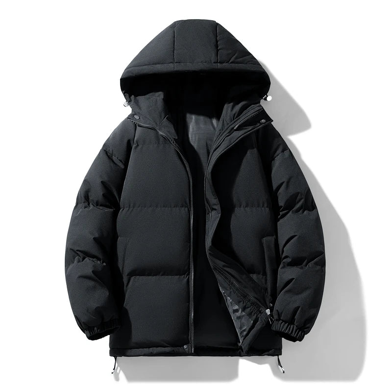 Buy Klarraa Men's Short Thick Hooded Puffer Jacket Online