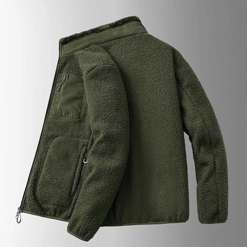 Klarraa Men's Classic Winter Comfort Collar Jacket