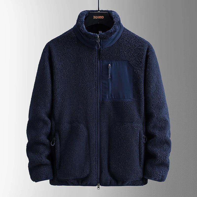 Klarraa Men's Classic Winter Comfort Collar Jacket