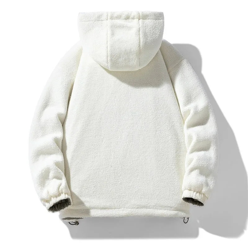 KLARRAA Men’s Hooded Winter Jacket – Thick Warm Casual Outerwear for Autumn & Winter