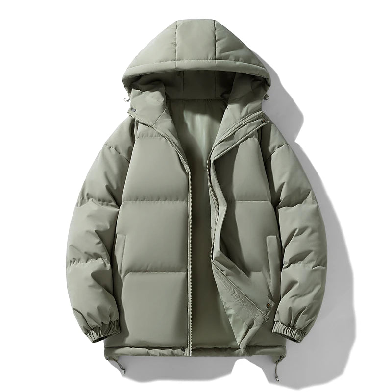 Buy Klarraa Men's Short Thick Hooded Puffer Jacket Online