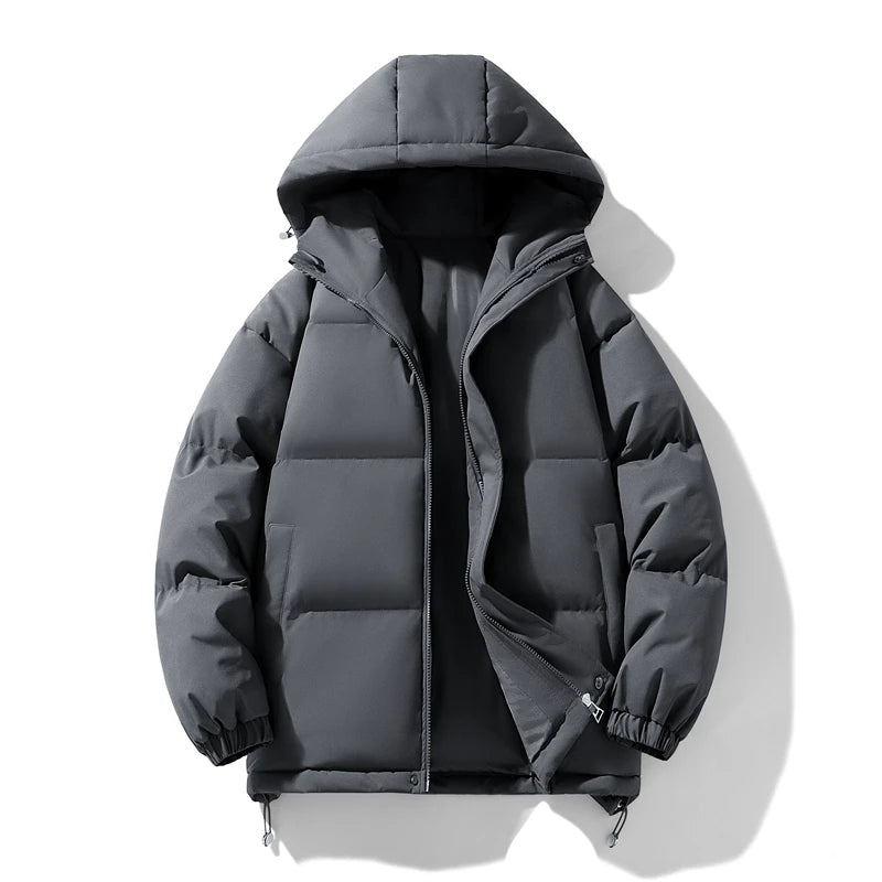 Buy Klarraa Men's Short Thick Hooded Puffer Jacket Online
